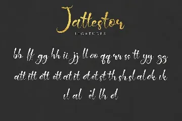 Jattestor font