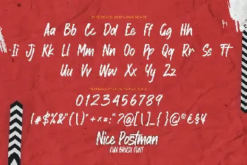 Nice Postman - Fun Brush Font