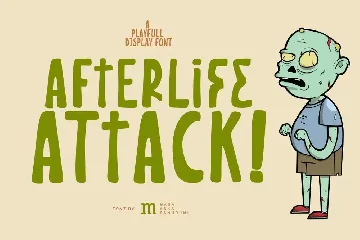 Afterlife Attack | A Display Font