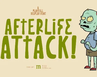 Afterlife Attack | A Display Font