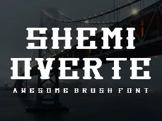 SHEMI OVERTE font