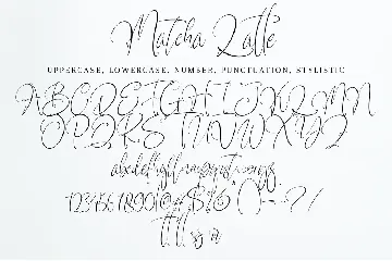 MatchaLatte font