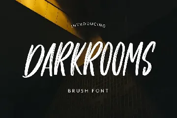 Darkrooms Brushed Font