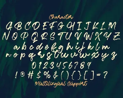 Ramez - Textured Brush Font