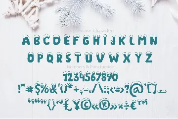 Christmas Snow Hand Drawn Font