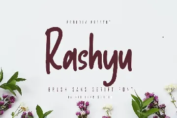 Rashyu - Brush Sans Serif Font