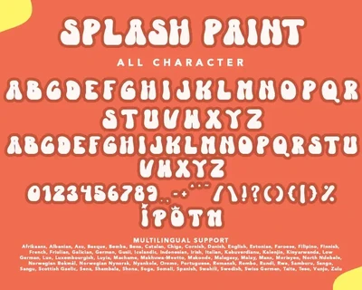 Splash Paint font