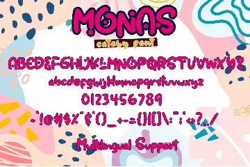 Monas - Catchy Font