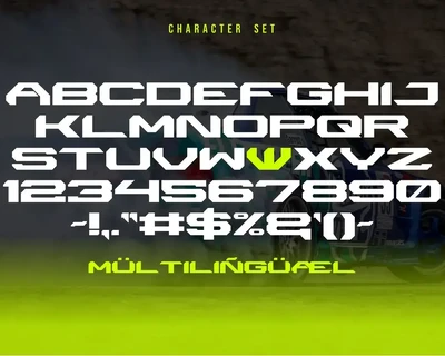 Byonix Racing - Sporty Display Font