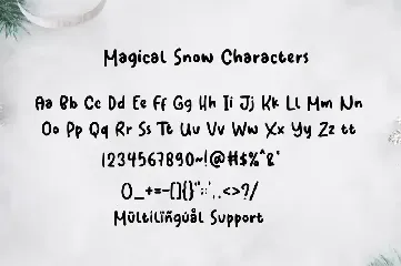 Magical Snow font