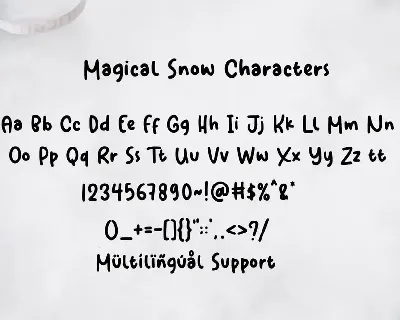 Magical Snow font