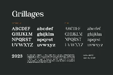 Grillages Modern Serif Font