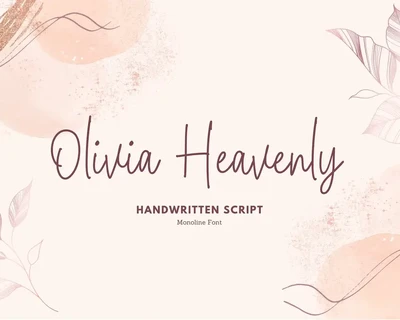 Olivia Heavenly font