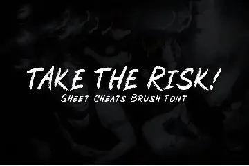 Sheets Cheats - Handwritten Brush font