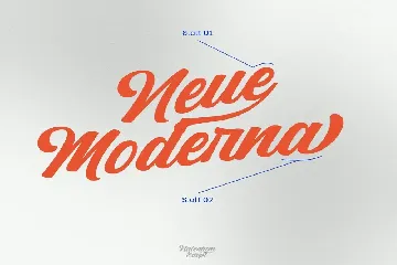 Naterium Modern Retro Script font