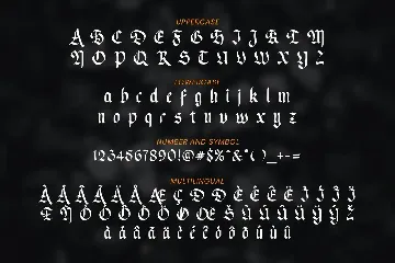 Clairty - Blackletter F ont font