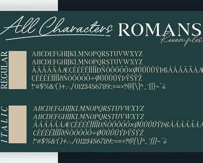 Romans Rexamples Font Duo