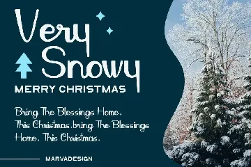 Snow Effect - Christmas Font