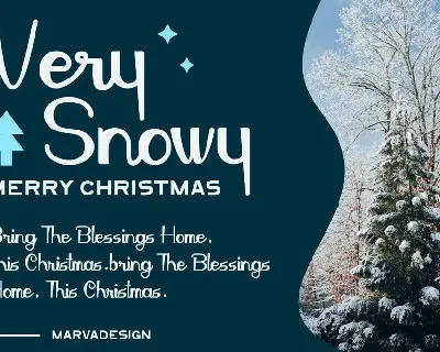 Snow Effect - Christmas Font