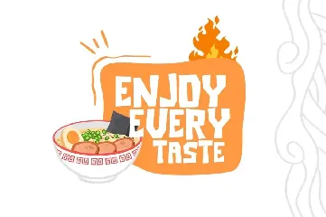 Ramen Hot font