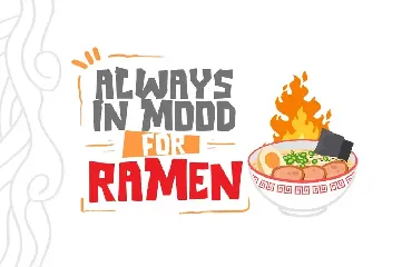 Ramen Hot font