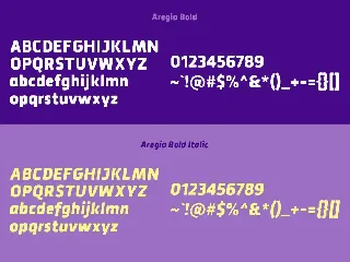 Aregia Sans Serif Font