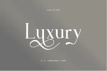 Carina classy elegant font