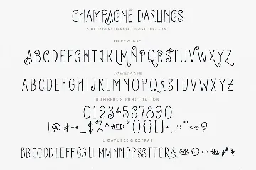 Champagne Darlings Typeface font