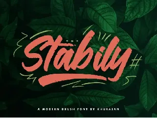 Stabily Brush Font