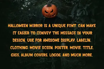 HALLOWEEN MIRROR - Halloween Font