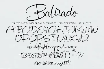 Balirado font