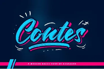 Contes Brush Font