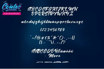 Contes Brush Font