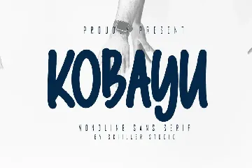 Kobayu - Monoline Sans Serif Font