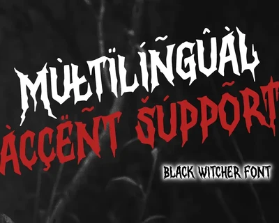 Black Witcher font