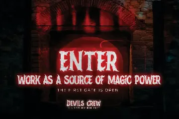 Devils Crew - All Caps Horror Font