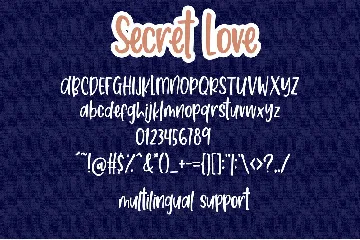 Secret Love - Handwritten Font