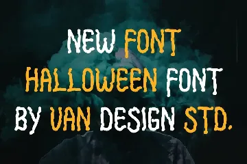 SPOOKY DOOR BRUSH - Halloween Font