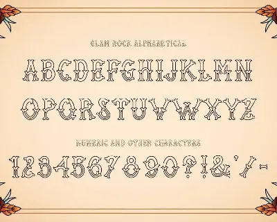 Glam Rock Vintage Font