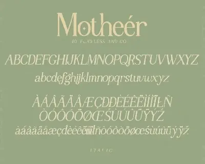 Motheer font