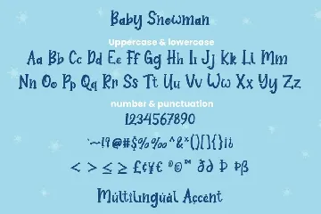 Baby Snowman - Display Font