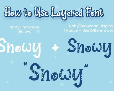 Baby Snowman - Display Font