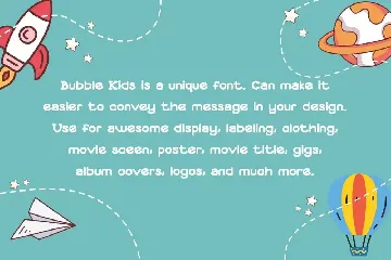 Bubble Kids - Playful Font