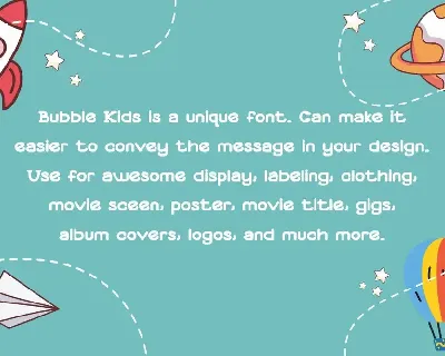 Bubble Kids - Playful Font