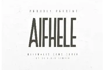 Aifhele - Minimalis Sans Serif font