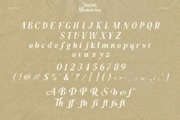 Secret Memories font