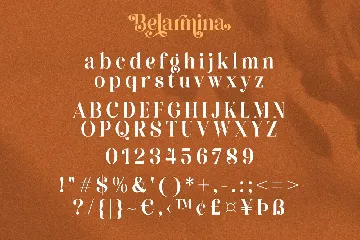 Belarmina - A Beauty Serif Font