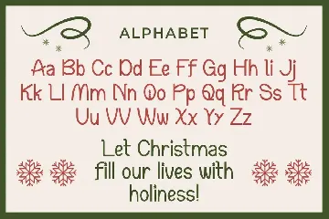 Snowy Bunny - A Modern Christmas Font