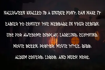 HALLOWEEN KHALLED - Halloween Font