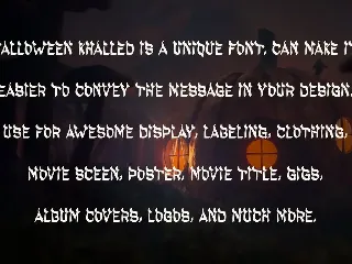 HALLOWEEN KHALLED - Halloween Font